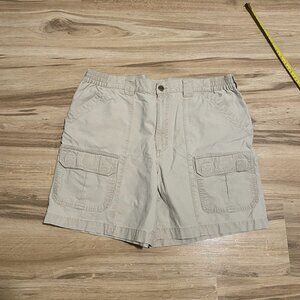 Vintage L.L. Bean Tropic Weight Cargo Shorts Beige 36 Waist